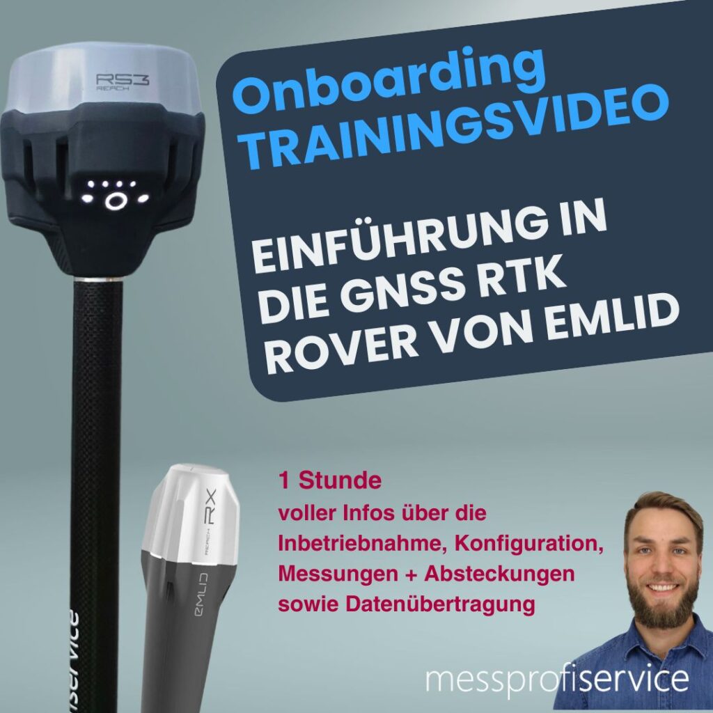 Trainingsvideo mit Emlid GNSS-Empfänger zur Vermessungsschulung