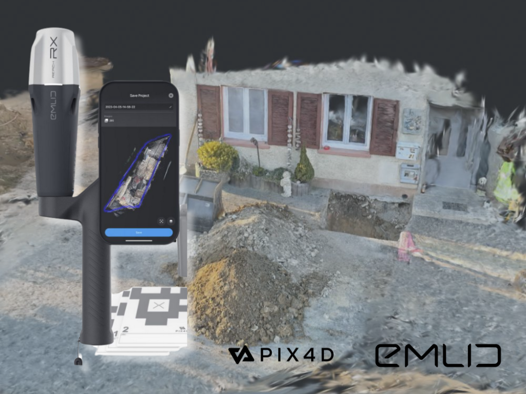 GaLaBau Hand Scanner Pix4D und Emlid